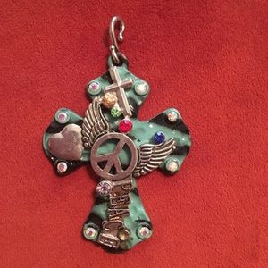 Cross necklace charm